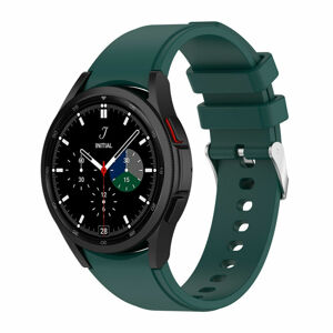 eses Silikonový řemínek pro Samsung Galaxy Watch 4 a Watch 5 - Zelený, 20 mm