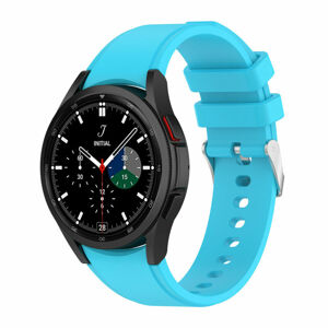 eses Silikonový řemínek pro Samsung Galaxy Watch 4 a Watch 5 - Světle modrý, 20 mm