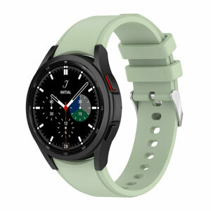 eses Silikonový řemínek pro Samsung Galaxy Watch 4 a Watch 5 - Světle zelený, 20 mm