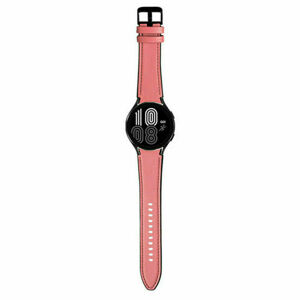 eses Sportovní kožený řemínek pro Samsung Galaxy Watch 4 a Watch 5 - Růžový, 20 mm