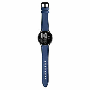 eses Sportovní kožený řemínek pro Samsung Galaxy Watch 4 a Watch 5 - Modrý, 20 mm