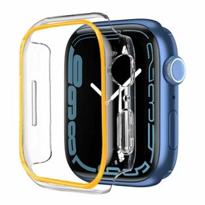 Ochranný rámeček pro Apple Watch - Svítící oranžový, 44 mm