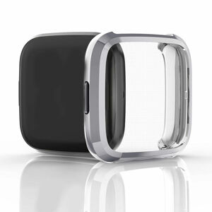 Silikonový kryt pro Fitbit Versa 3 / Sense - Stříbrný