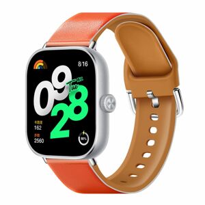 eses Silikonový řemínek kombinovaný pro Xiaomi Redmi Watch 4 a Xiaomi Smart Band 8 Pro - Oranžový