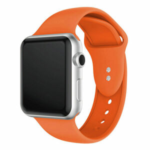 eses Silikonový řemínek pro Apple Watch - Oranžový S, M, L, 38mm/40mm/41mm