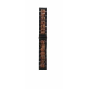 eses Dřevěný řemínek černo hnědý 22mm
