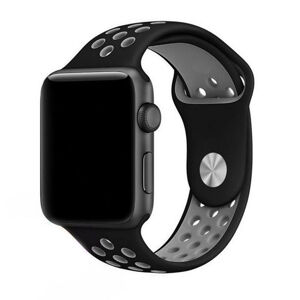 eses Sportovní řemínek 42mm/44mm černý/šedý pro Apple Watch