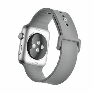 eses Silikonový vlnitý řemínek 38mm/40mm tmavě šedý pro Apple Watch