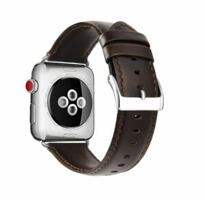 eses Kožený řemínek 38mm/40mm tmavě hnědý pro Apple Watch