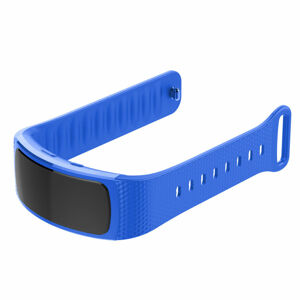 eses Silikonový řemínek modrý ve velikosti L pro Samsung Gear Fit 2