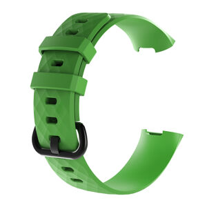 eses Silikonový řemínek zelený ve velikosti L pro Fitbit Charge 3