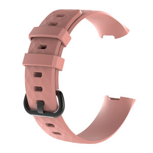eses Silikonový řemínek pro Fitbit Charge 3 a 4 - Velikost L, růžový