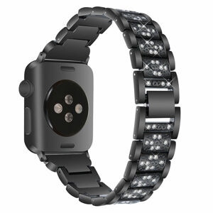 eses Kovový luxusní řemínek pro Apple Watch - Černý, 38mm/40mm/41mm