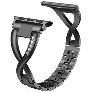 eses Kovový elegantní řemínek pro Apple Watch - Černý, 42mm/44mm/45mm/49mm