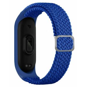 eses Tkaný elastický řemínek pro Xiaomi Mi Band 3, 4, 5 a 6 - Modrý