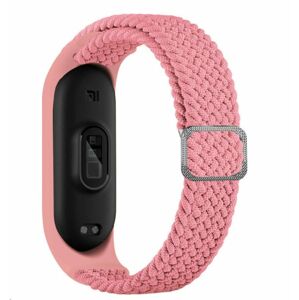 eses Tkaný elastický řemínek růžový pro Xiaomi Mi Band 4/5/6