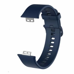 eses Silikonový řemínek pro Huawei Watch Fit a Huawei Watch Fit New - Tmavě modrý